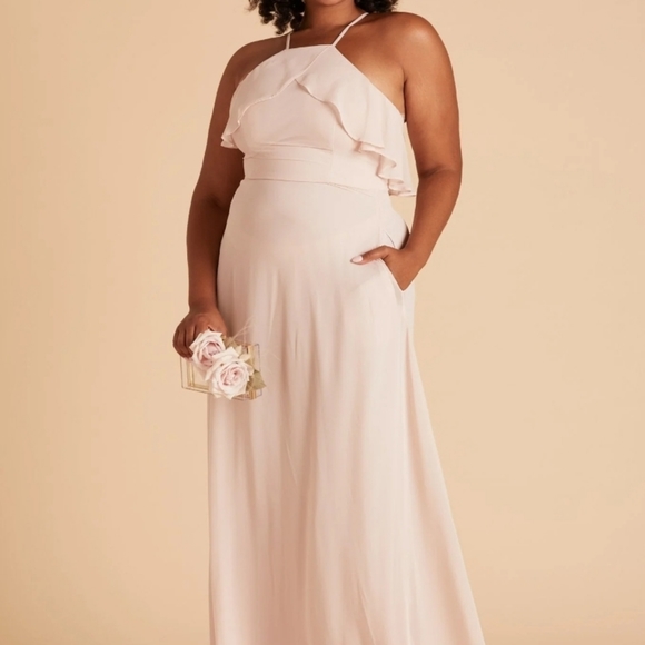 Birdy Grey pink formal maxi dress sz Medium - Picture 7 of 13